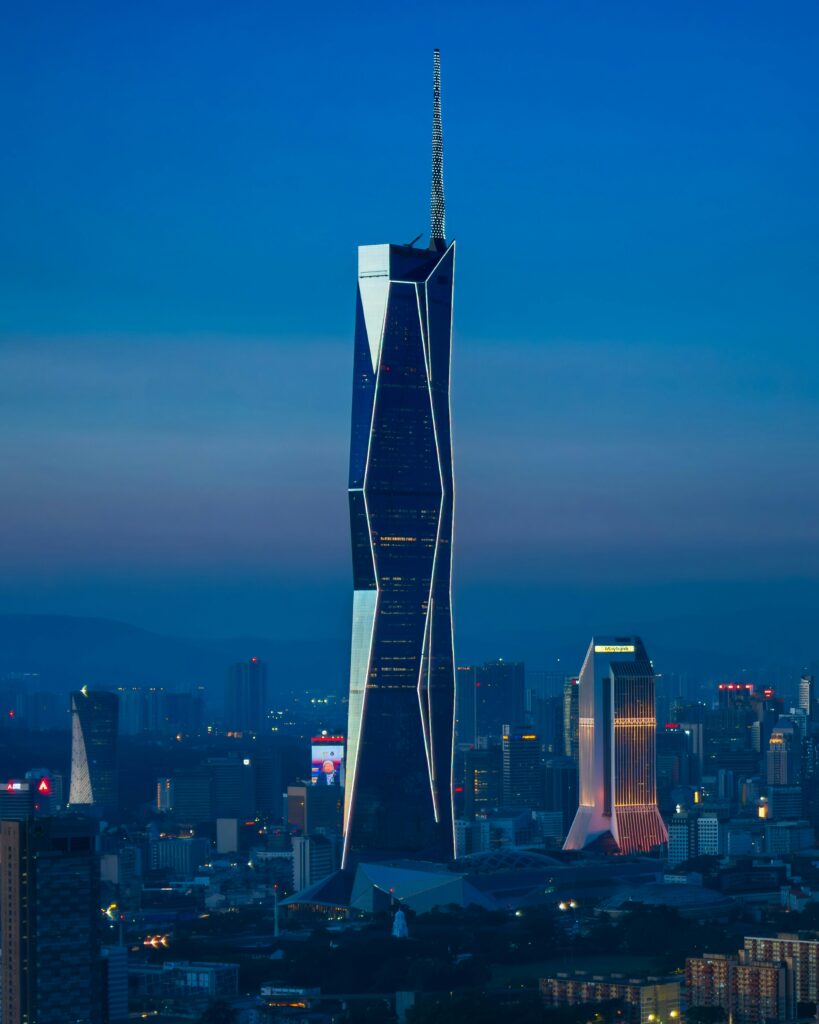 Optimizing traffic flows, parking, and pedestrian circulation in a 118-storey building