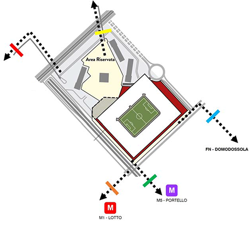 Systematica-AC Milan Stadium-Outbound Pedestrian Flows