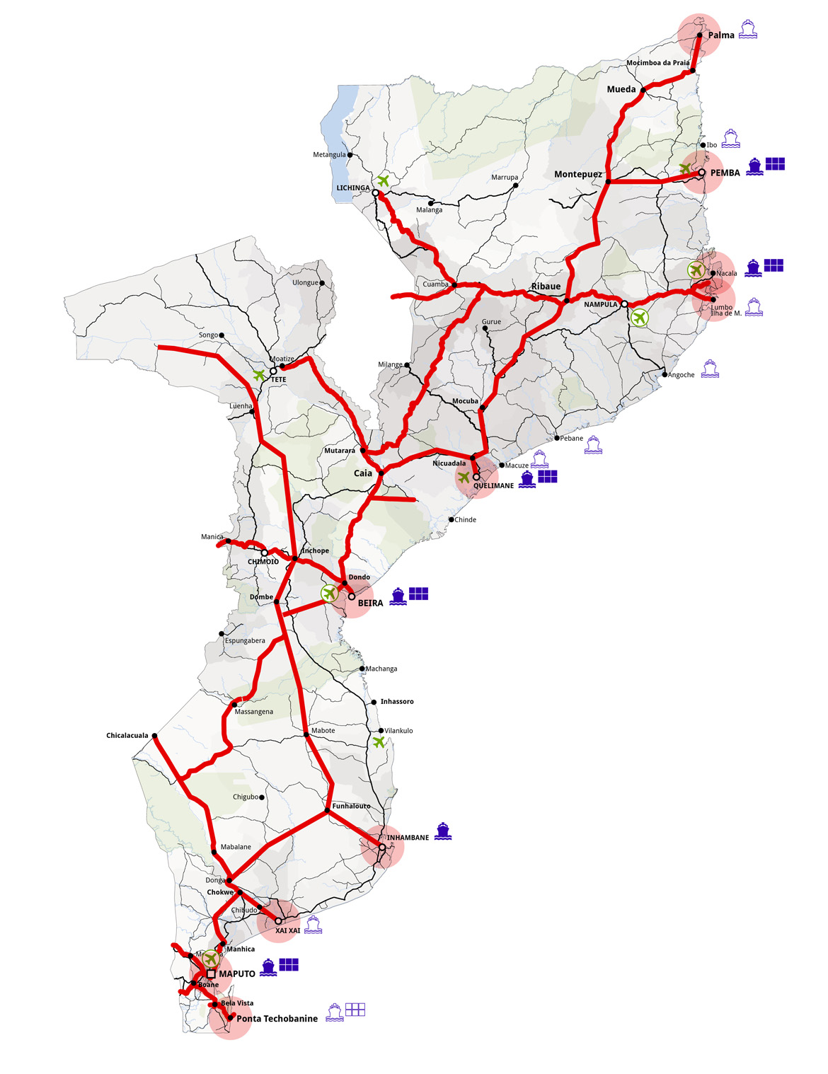 Systematica-Mozambique North-South Railway-4-Proposed railway network_A
